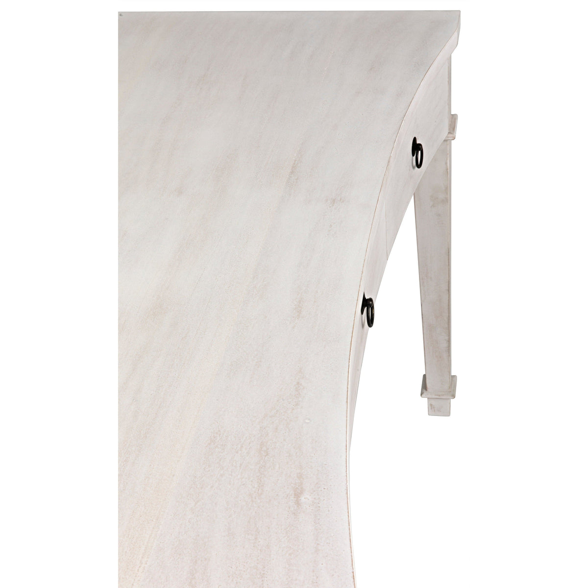 Curba Desk White Wash