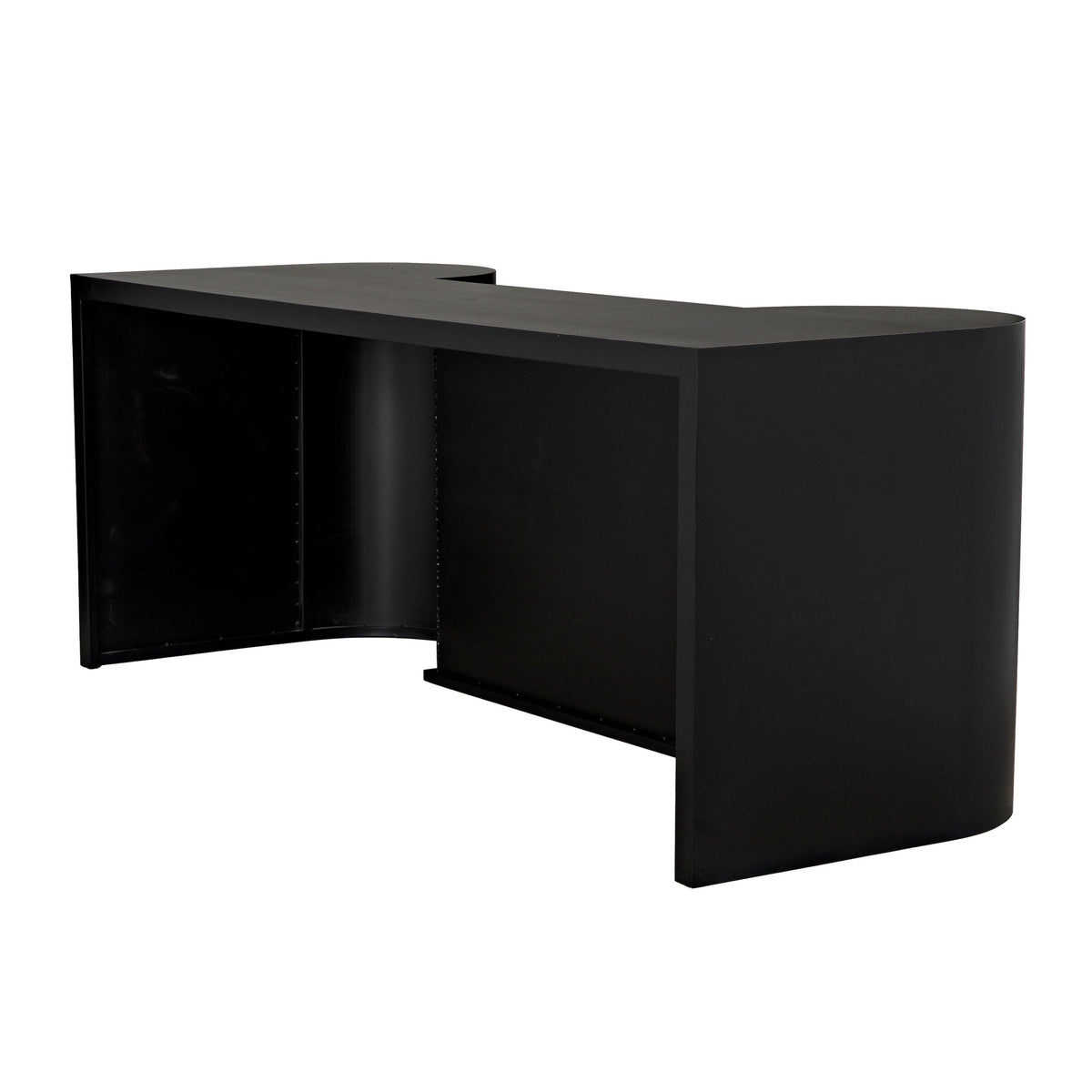 Concierge Desk Black Steel