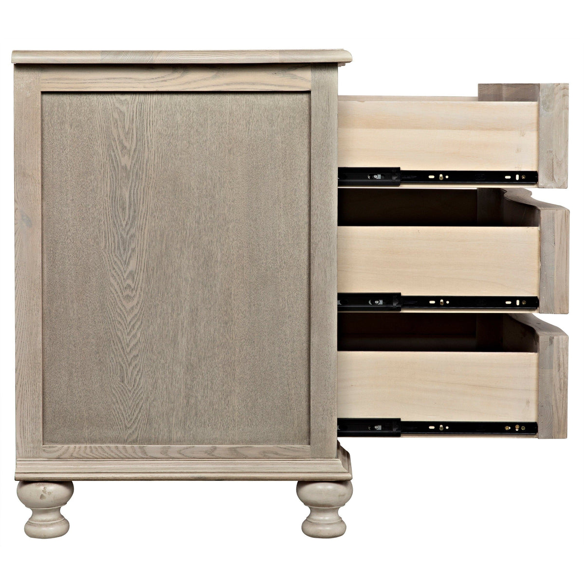 Curved Front 3 Drawer Chest