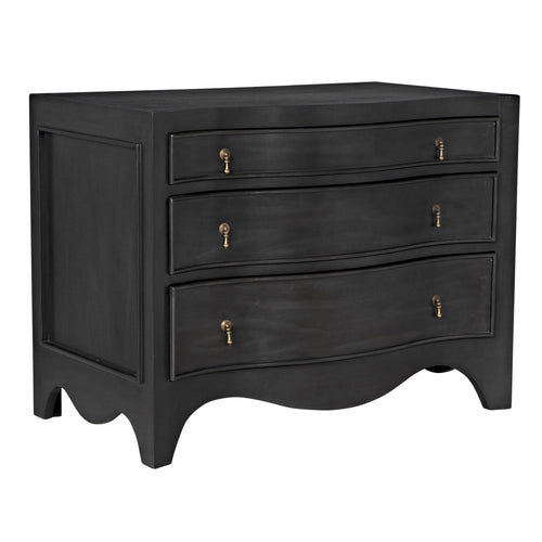 Brentford Scalloped Pale Black Dresser | Bone & Brass