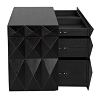 Allegra Dresser Hand Rubbed Black