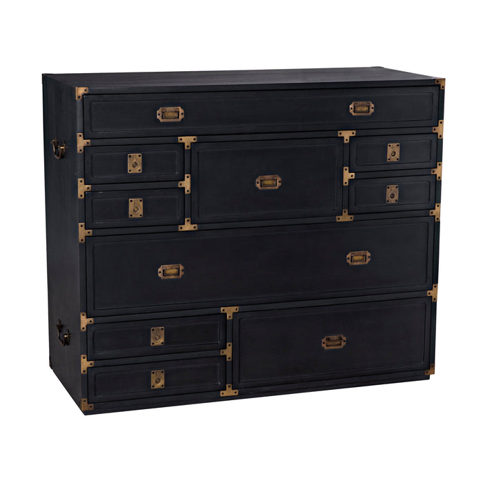 Charles Black & Brass Chest