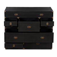 Charles Black & Brass Chest