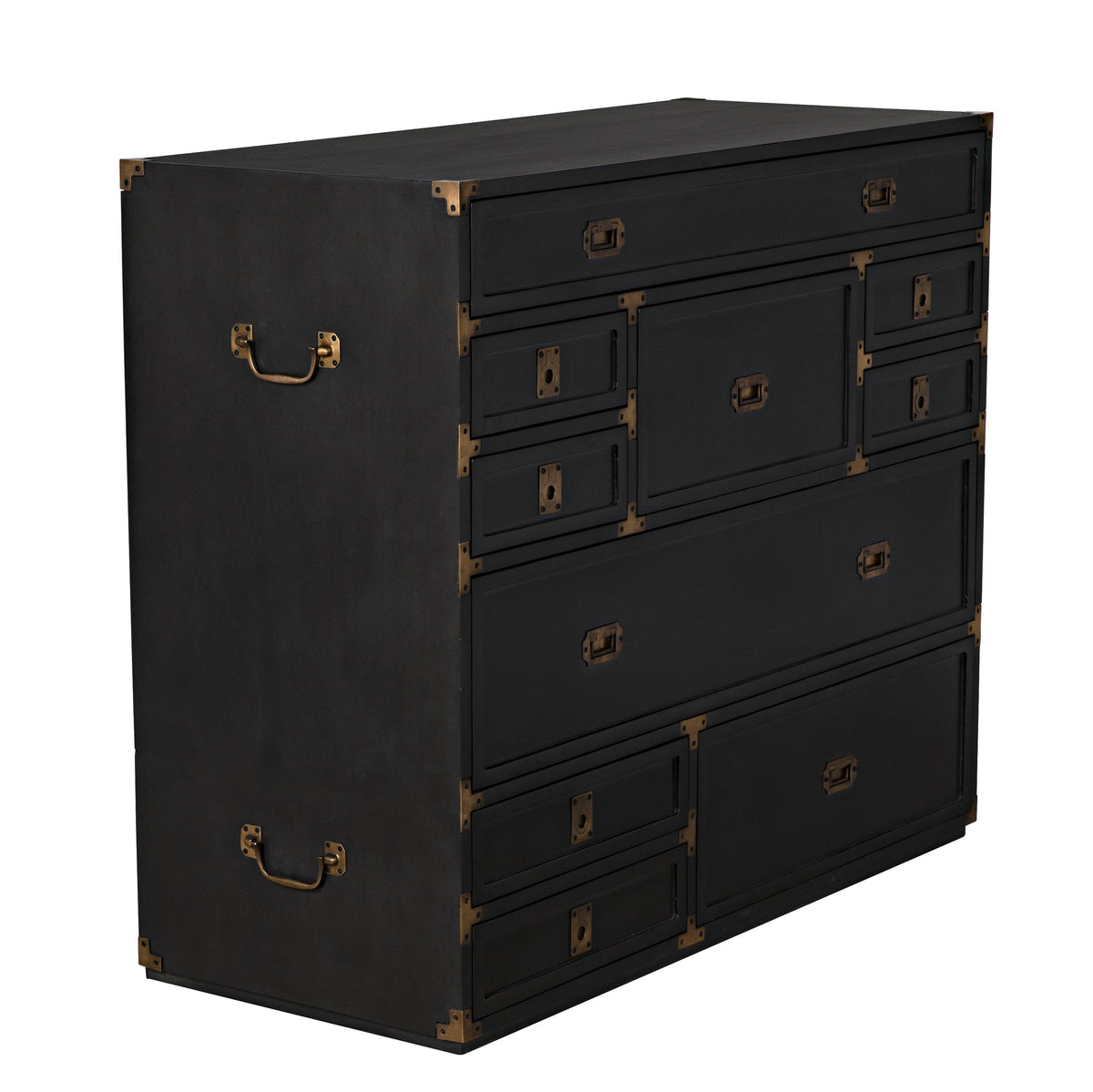 Charles Black & Brass Chest