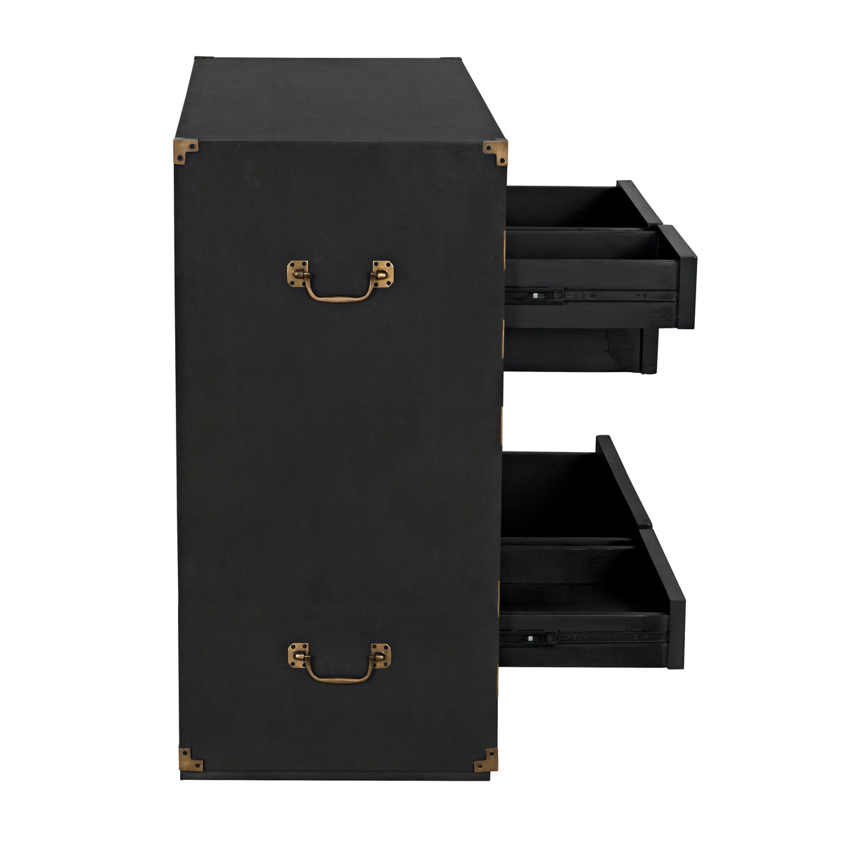 Charles Black & Brass Chest