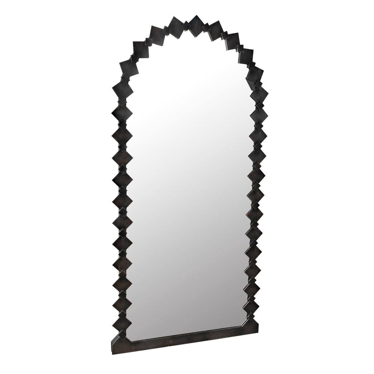 Aya Black Metal Oversized Floor Mirror