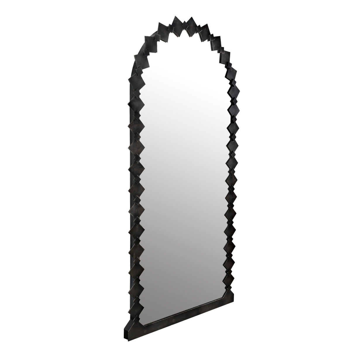 Aya Black Metal Oversized Floor Mirror