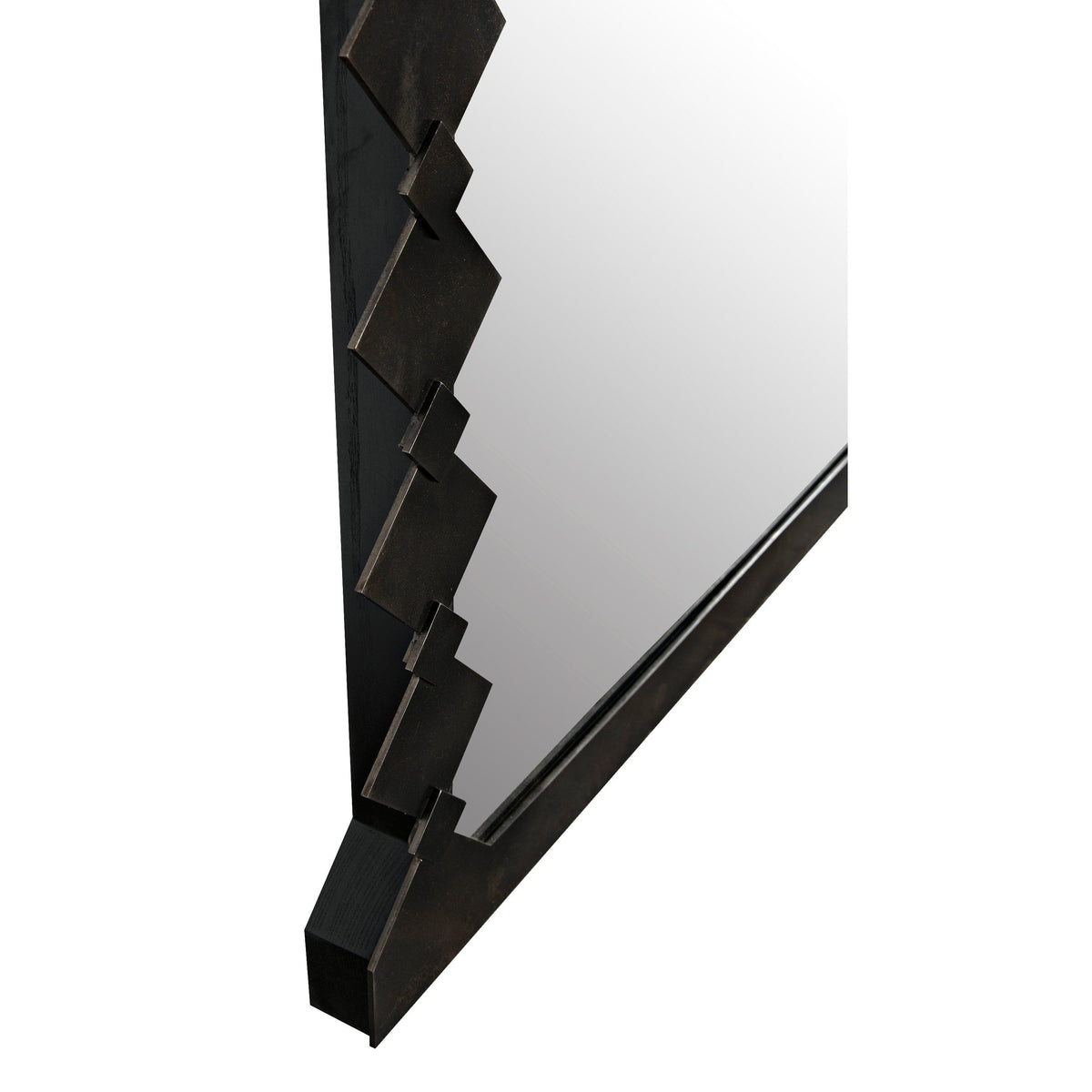 Aya Black Metal Oversized Floor Mirror