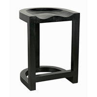 Saddle Counter Stool Hand Rubbed Black