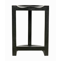 Saddle Counter Stool Hand Rubbed Black