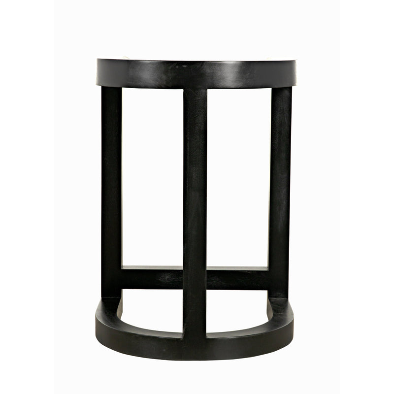 Saddle Counter Stool Hand Rubbed Black