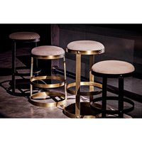 Dior Bar Stool Black Steel