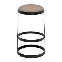 Dior Bar Stool Black Steel