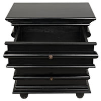 Ascona Side Table Hand Rubbed Black