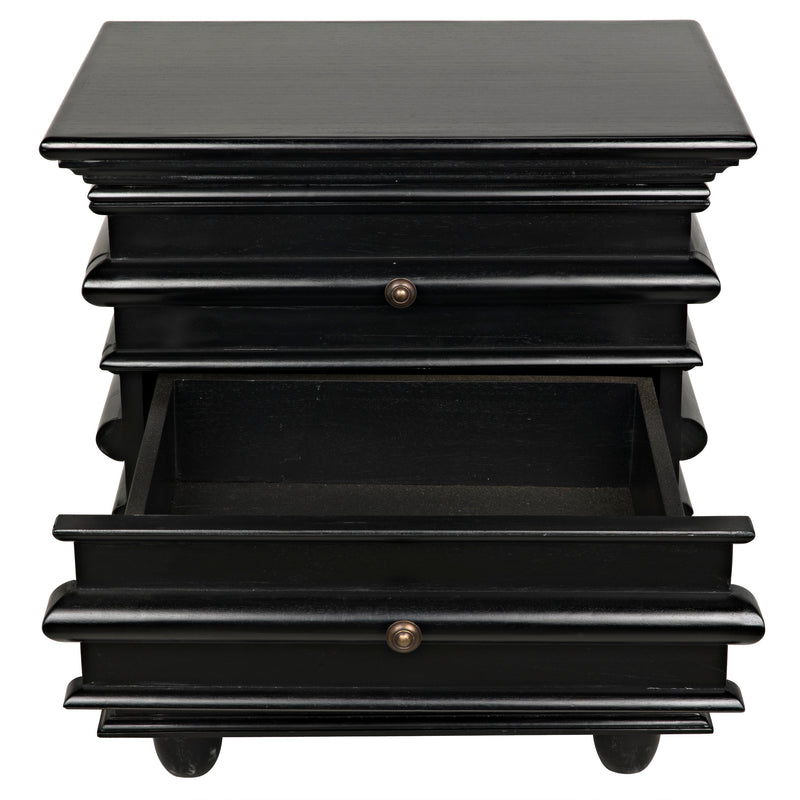 Ascona Side Table Hand Rubbed Black