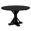 Criss-Cross Round Table 48" Diameter Hand Rubbed Black
