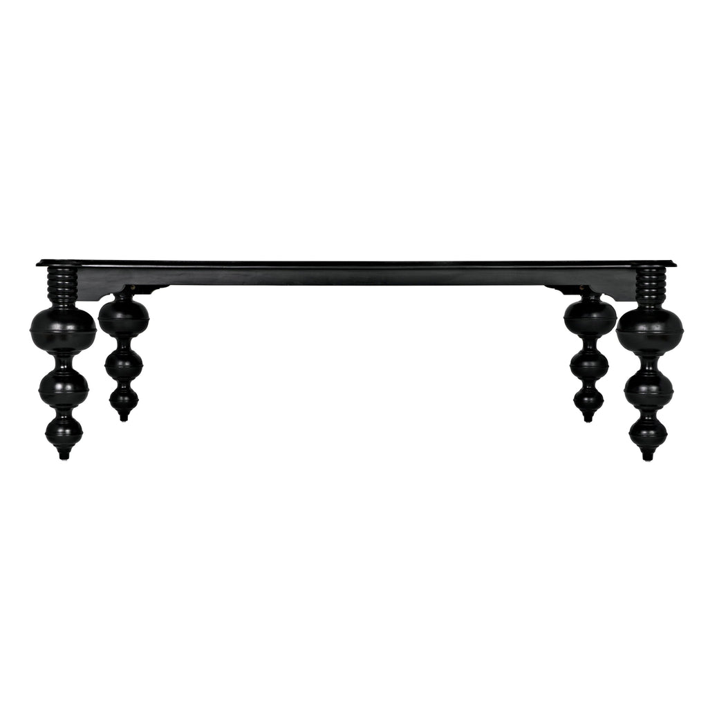 Claudio Rectangle Dining Table Hand Rubbed Black