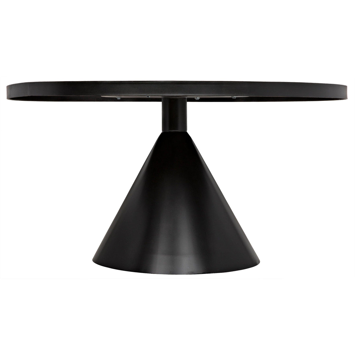 Cone Dining Table Black Steel