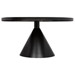 Cone Dining Table Black Steel