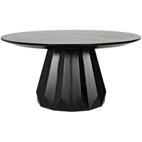 Brosche Round Dining Table Hand Rubbed Black