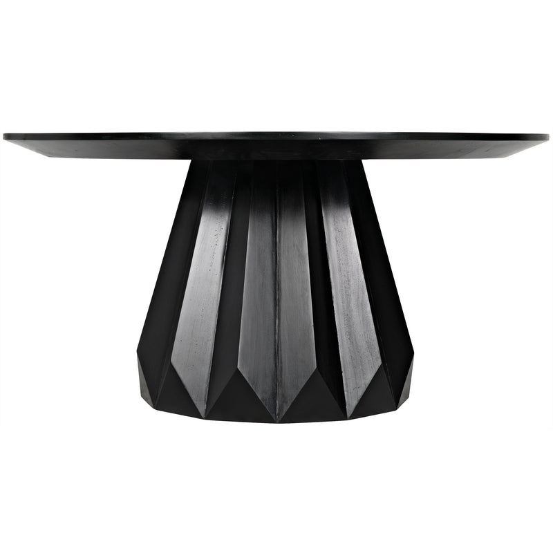 Brosche Round Dining Table Hand Rubbed Black