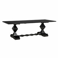 Madeira Dining Table Hand Rubbed Black