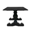 Madeira Dining Table Hand Rubbed Black