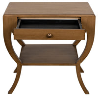 Maude Side Table Saddle Brown