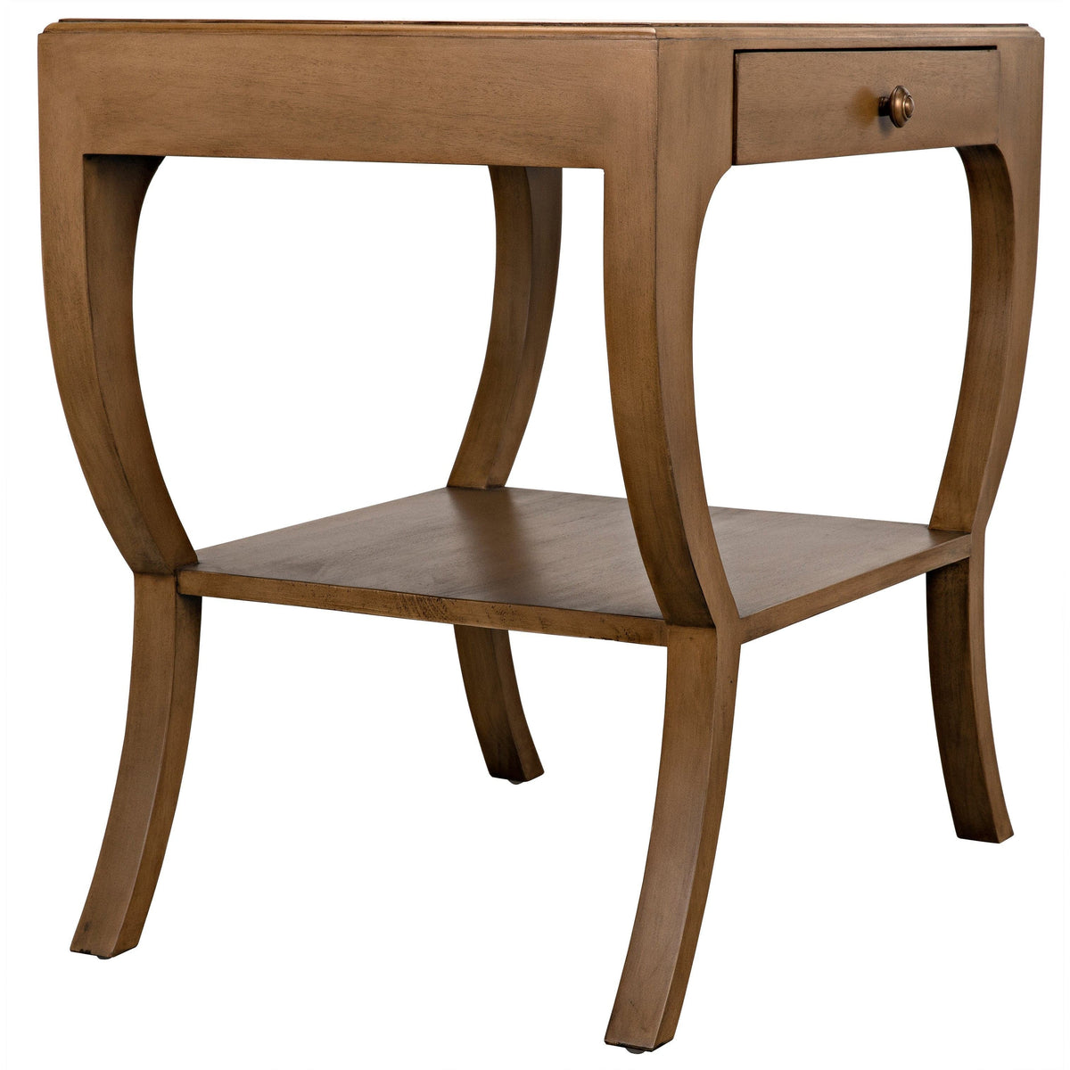 Maude Side Table Saddle Brown