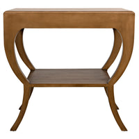 Maude Side Table Saddle Brown