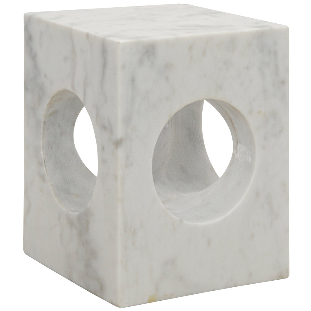 Merlin Square Marble Side Table