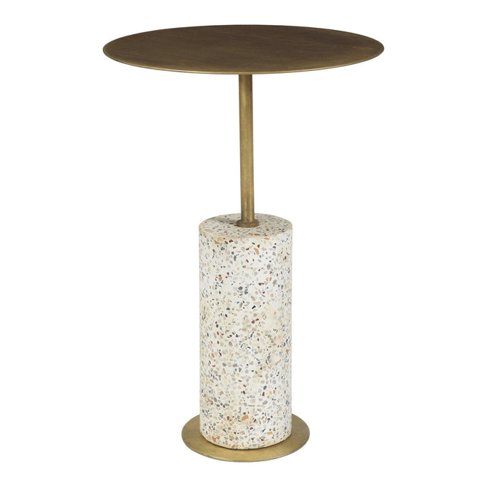 Gabriel Brass & Terrazzo Accent Table | Bone & Brass