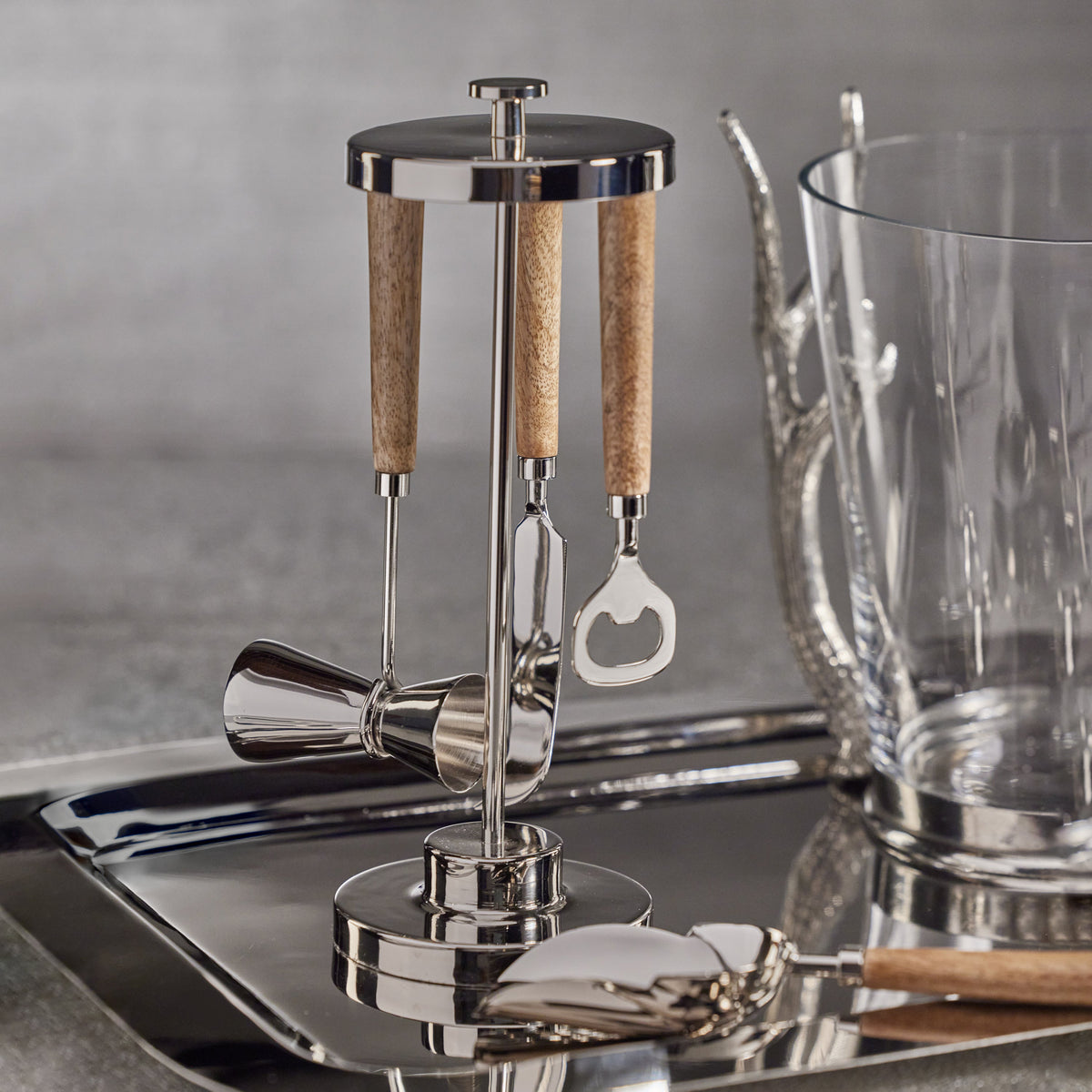 Gela 5-Piece Bar Tool Set - Bar Tool Detail | Bone & Brass