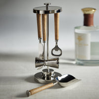 Gela 5-Piece Bar Tool Set - Tool Handle Detail | Bone & Brass