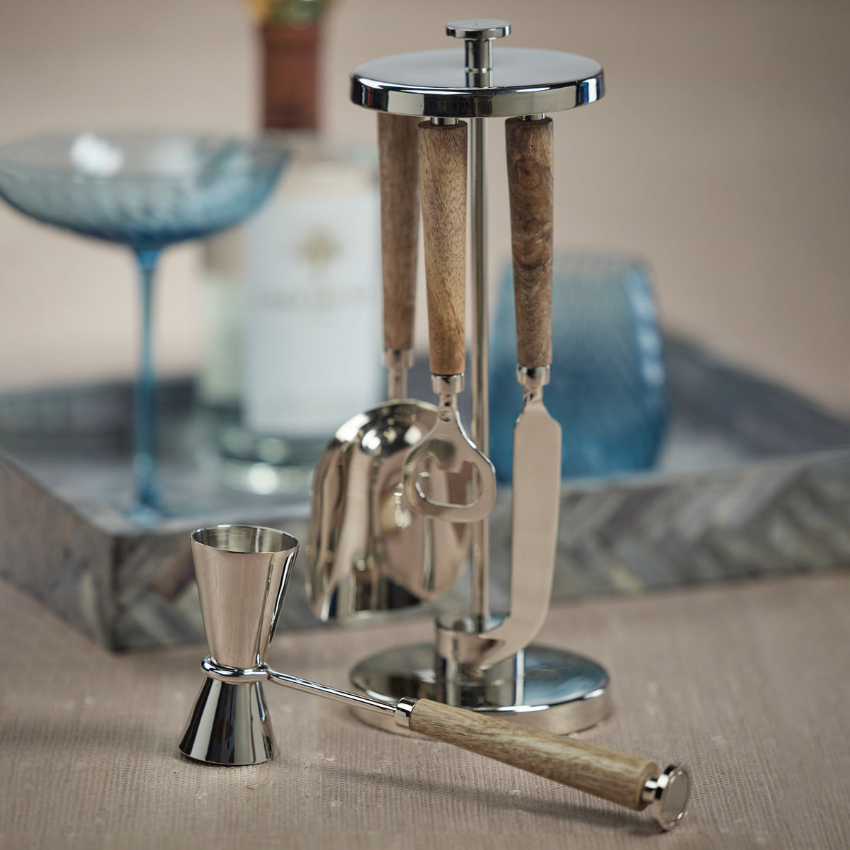 Gela 5-Piece Bar Tool Set - Tool Set View | Bone & Brass