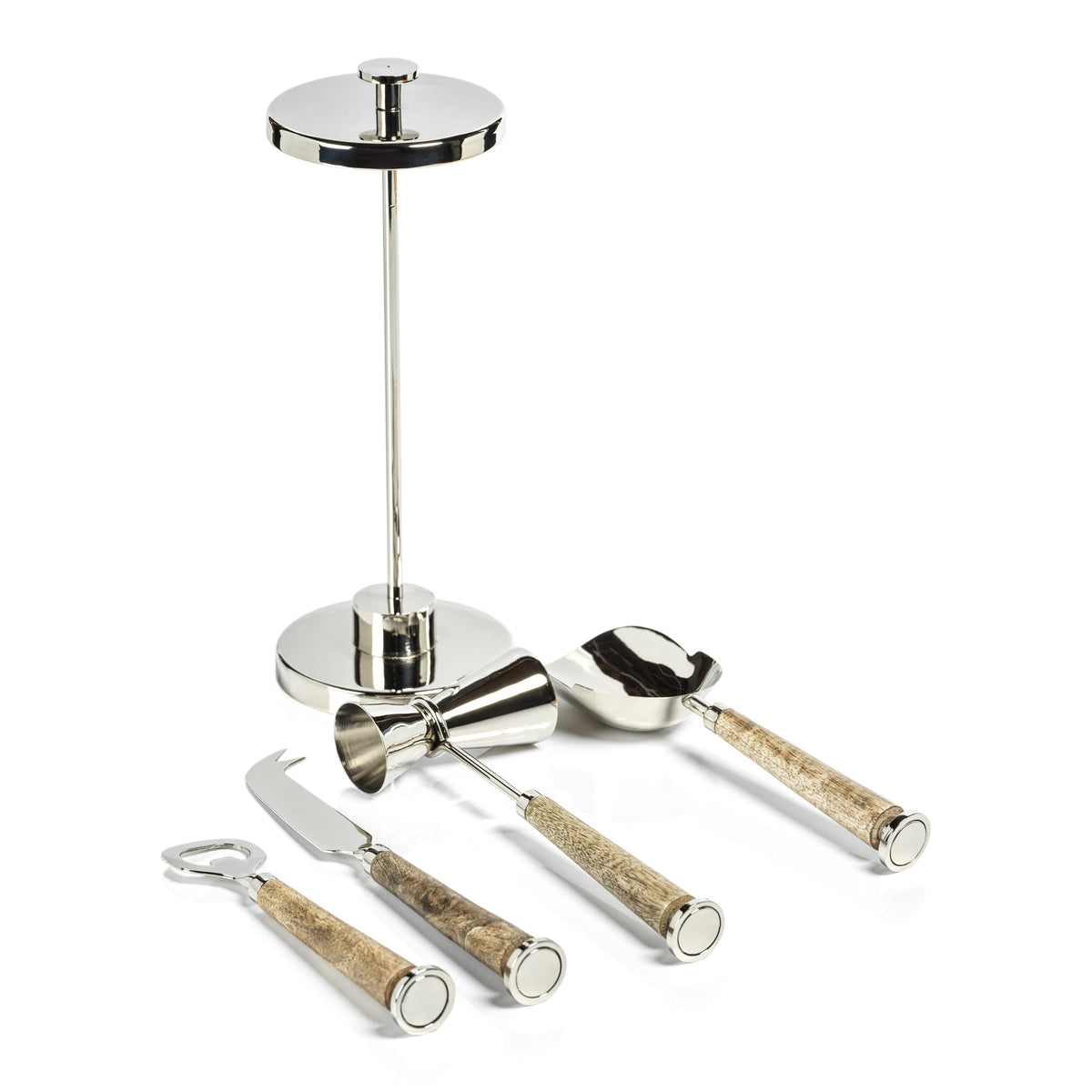 Gela 5-Piece Bar Tool Set - Bar Tool View | Bone & Brass