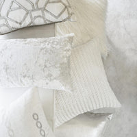 Gene Ivory Fur Throw Pillow - Pillow Detail | Bone & Brass