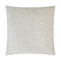 Gene Ivory Fur Throw Pillow | Bone & Brass