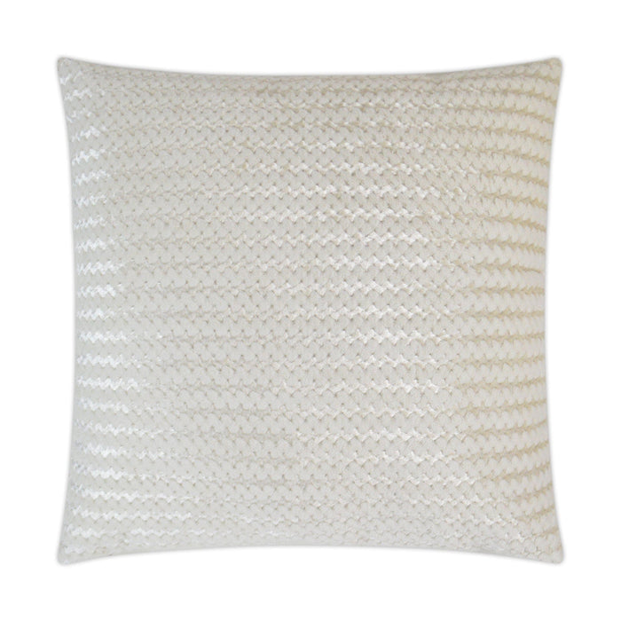 Gene Ivory Fur Throw Pillow | Bone & Brass