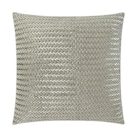 Gene Pewter Fur Throw Pillow | Bone & Brass