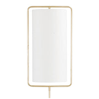 Geo Rectangle Floor Lamp Natural Brass - Floor Lamp Base | Bone & Brass
