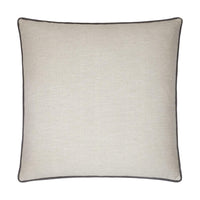Ghent Taupe Throw Pillow, Grey Trim | Bone & Brass