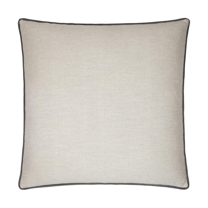 Ghent Taupe Throw Pillow, Grey Trim | Bone & Brass