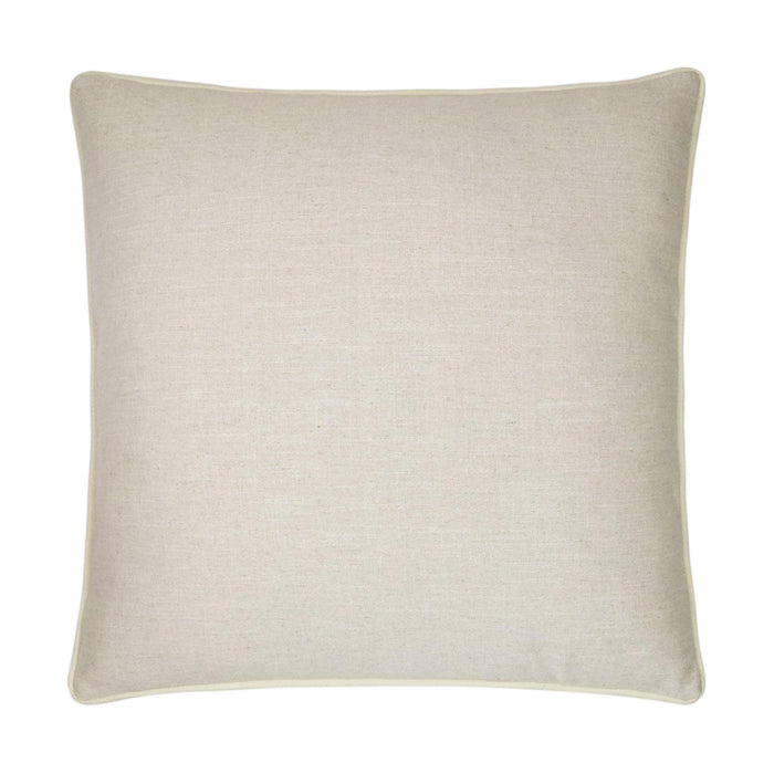 Ghent Taupe Throw Pillow, Ivory Trim | Bone & Brass