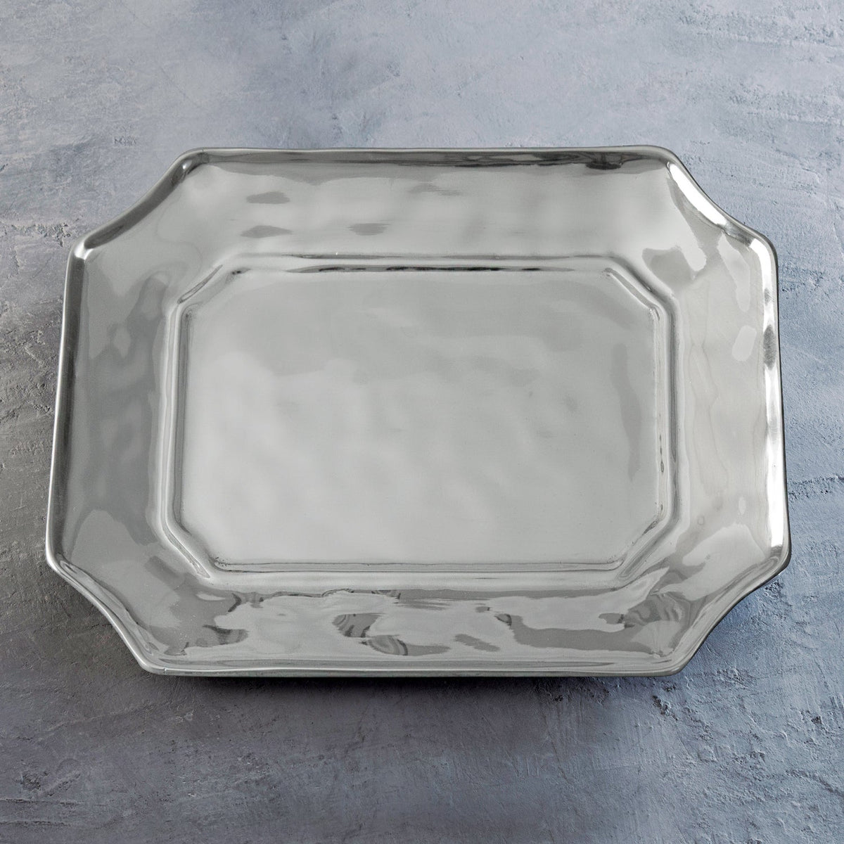 Giftables Soho Silver Lucca Rectangular Decorative Tray - Tray Detail | Bone & Brass