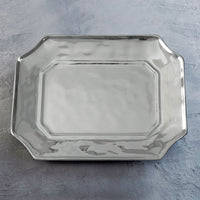 Giftables Soho Silver Lucca Rectangular Decorative Tray - Tray Detail | Bone & Brass