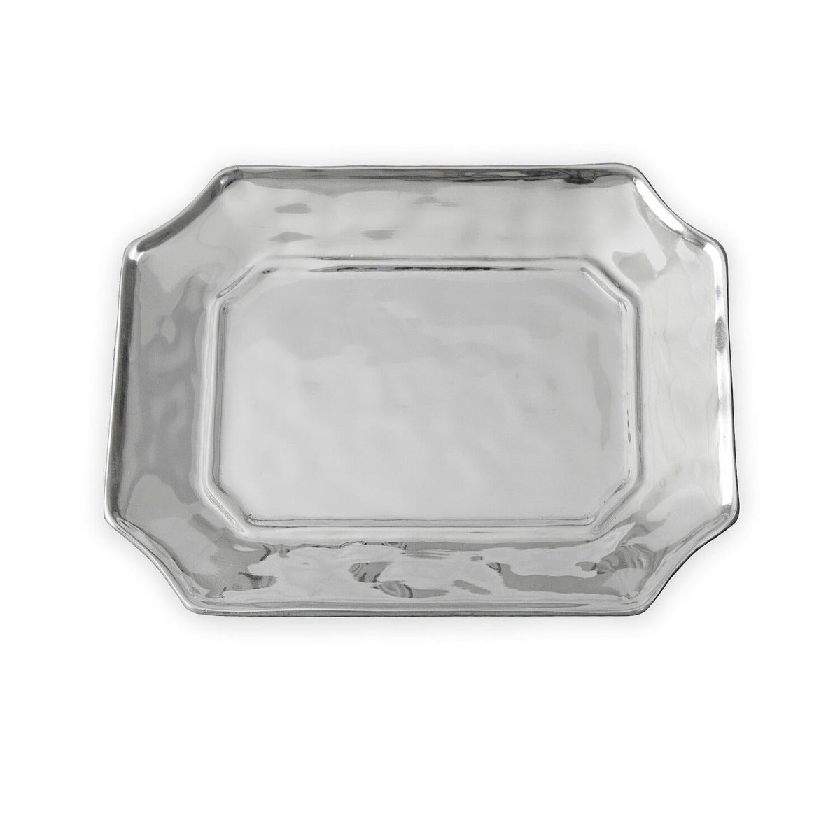 Giftables Soho Silver Lucca Rectangular Decorative Tray | Bone & Brass