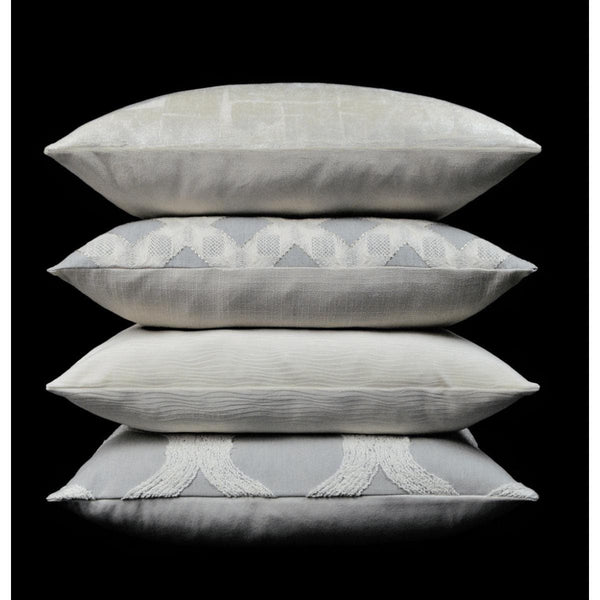 Glam Silver Throw Pillow - Pillow Detail | Bone & Brass