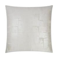 Glam Silver Throw Pillow | Bone & Brass