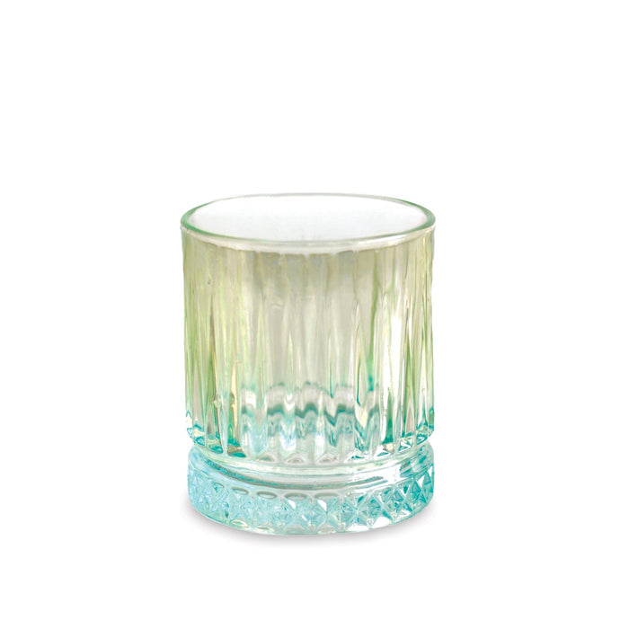 Glass Aquarelle Double Old Fashioned Set 4 (Multi) | Bone & Brass